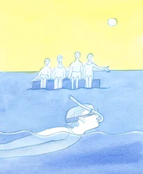 A person who is too preoccupied with his own interests - even good things - and who does not listen to those who deserve his love and loyalty, is like a swimmer with a snorkel who chooses to cut himself off