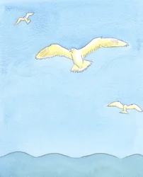 As a seagull soars effortlessly on high, resting on the winds as it gazes all around, so the soul can soar effortlessly in prayer, 2003