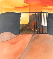 At the entrance to Hell is a great, barred gate, which closes firmly after each newcomer has entered