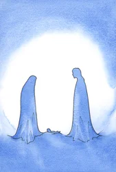 At the sight of the miraculous baby (whose Mother stood before Him in still-virginal sanctity) St. Joseph was powerfully rewarded for his faith.