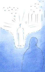 By prayer, we are brought very close to the Saints of Heaven, as if the floor of heaven descends. Our every act of faith leads us even closer