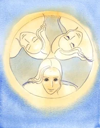By this image, the Lord has provided a reminder that the Three Divine Persons are One God - Holy and undivided