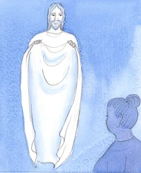 Christ comforts and reassures us, like a mother reassuring her children when they are worried or distressed