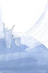 Christ sustains His Holy Church at every moment of her life, arms outstretched as he offers His Holy Sacrifice