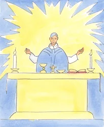 God receives the greatest honour when the priest