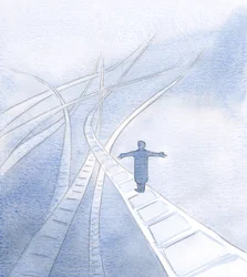I was shown how Jesus supports me, as we go towards the ever-present Father, along strange and surprising routes