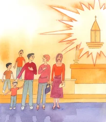 In church, we are on the threshold of Heaven, in the Presence of Christ our God