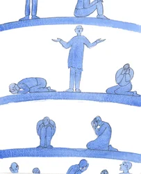 In the lower depths of Purgatory are souls - like desperate people in a mediaeval dungeon who huddle close to the walls - who have no-one to pray for them