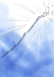 In the spiritual life, a staircase lies ahead, very steep, yet with resting places. At the top stands God