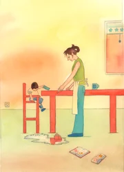 Just as a child has to learn table manners and concern for others, by instruction as well as example, so a Christian needs to be taught how to pray and genuflect, and to show reverence to God