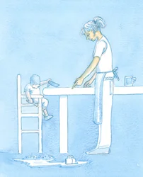 Just as a child has to learn table manners and concern for others, by instruction as well as example, so a Christian needs to be taught how to pray and genuflect, and to show reverence to God