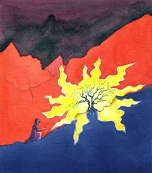 Moses and the burning bush