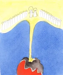 Only by the power poured down from Heaven to faithful souls