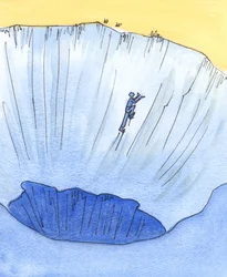 Someone who refuses to repent of wrong, refuses to show contrition, or refuses to make reparation to those whom he has wronged, is in a dangerous place as if on the sloping side of the crater of a volcano