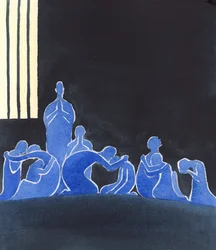 The Holy Souls have only each other for company, lamenting wasted opportunities on earth