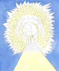 The Lord showed me that Heaven is like a circular area full of Divine glory, occupied by the Three Divine Persons and the Angels and Saints