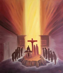 Through the Mass we are united with the whole Church around the Cross of Calvary.