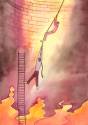To persevere in intercession, and help someone to abandon grave sins, is to save him from the fires of Hell