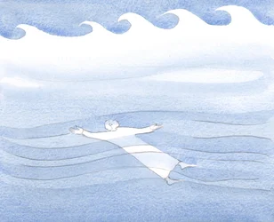 We can glide beneath the waters, untroubled by surface storms, if we pray with confidence, even in our weakness