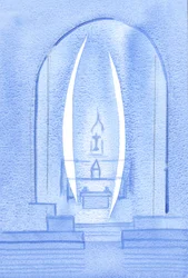 When I thanked Christ for His Presence here, He showed me that two Holy and Radiant Angels guard the Tabernacle