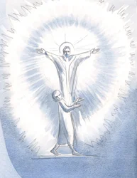 When a soul is empty of all vain desires, Christ fills it with His light, in Holy Communion; and as Christ praises His Father, in the Spirit, God praises God, in God, in bliss and radiance