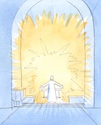 When the bread has been consecrated at Mass, Christ is substantially Present on our altar, in all His glory