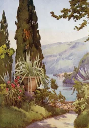 In the Garden of the Villa Arconati, Lake Como
