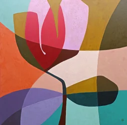 Vibrant Abstract Flower