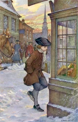 I was employed to carry the papers through the streets to the customers
