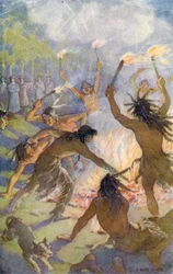 In the Evening, Hearing a Great Noise Among Them, the Commissioners Walked Out to See What Was the Matter