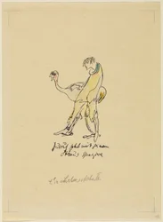 Jussuf Walks with His Ostrich