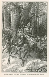 Judge Temple and His Daughter Elizabeth in the Sleigh