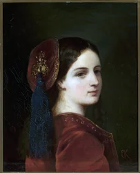 Portrait of Countess Katarzyna Potocka, nee Branicka by Elzbieta Krasinska