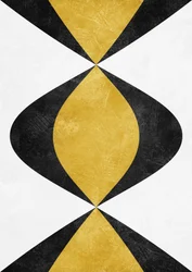 Geometric Gold Hourglass