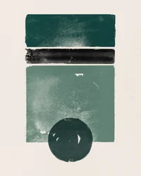 Green Black Earthy Shapes