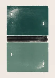 Green Color Block Abstract