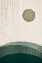 Minimal Sun Over Hills