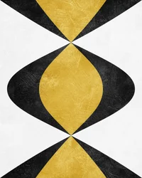 Modern Black Gold Abstract