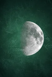 Textured Cosmic Moon
