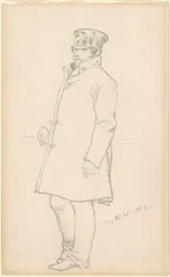 Man in Cap and Coat