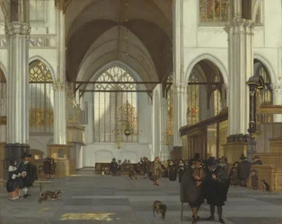 Interior of the Oude Kerk, Amsterdam, 1659