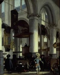 Interior of the Oude Kerk, Delft