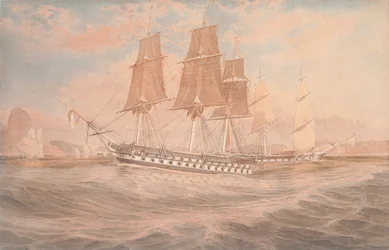 HMS Ganges, and Thetis off Rio de Janeiro