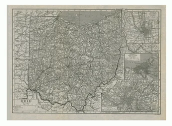 Map of Ohio, USA
