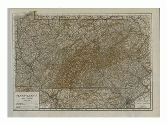 Map of Pennsylvania, 1910