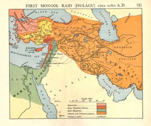 First Mongol Raid Hulagu, circa 1400 A.D., c1915