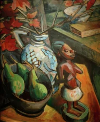Still Life with Figure of a Black Person