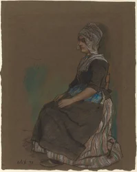 Volendam Girl in Costume