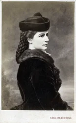 Portrait of Elisabeth de Wittelsbach (1837-1898) (Sissi), Empress of Austria and Queen of Hungary. Photography in the Workshop of Emil Rabending