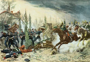 French Dragoons Charging at the Battle of Gravelotte